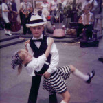 Boy dancer dipping his female partner