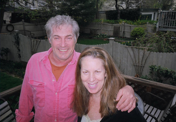 Married filmmakers Victor Zimet and Stephanie Silber smiling