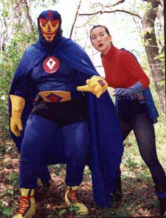 El Frenetico and Go Girl Superheroes El Frenetico and Go-Girl in action