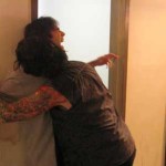 Zombie eats a security guard