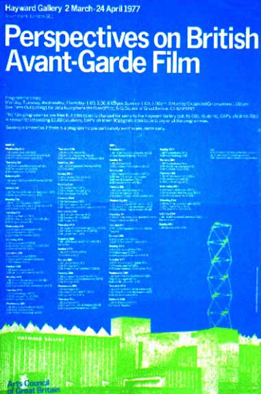 Poster for film festival with asbstract blue and green color