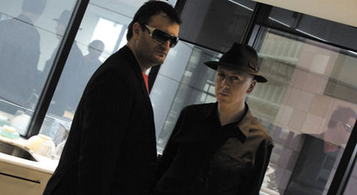 Richard Wolstencroft looks menacing in The Beautiful and Damned