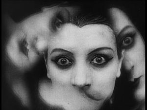 Kaleidoscope image of a woman's face