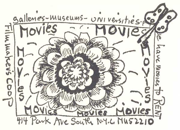 Movie advertisement for the Film-makers' Cooperative