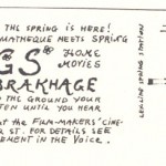 Stan Brakhage’s Songs