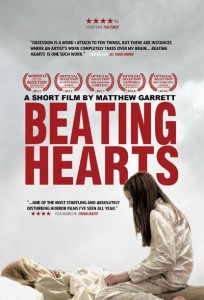 Poster for Beating Hearts featuring Gianna Bruzzese kneeling over Georgeanne Bruzzese