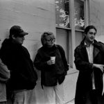 Director Waylon Bacon gives instructions to film extras