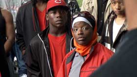 The Interrupters Film still of African-American families