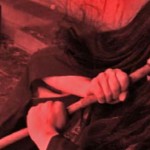The feminine entity sucks poison from the Bardo