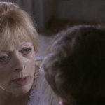 Actress Frances Fisher talking to actor Toby Hemmingway