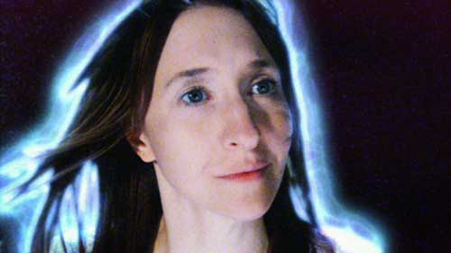 Ghostly image of a woman