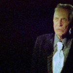 Old man looks at a ghost
