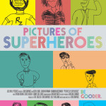 Crude drawings of characters in film Pictures of Superheroes
