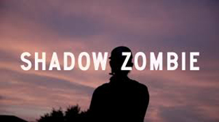 Shadow Zombie Man in silhouette at sundown with text Shadow Zombie