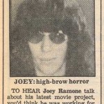 Killbillies: Joey Ramone Article