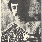 Poster promoting the screening of Guns of the Trees and Relativity at the Boston Film-maker's Cinematheque
