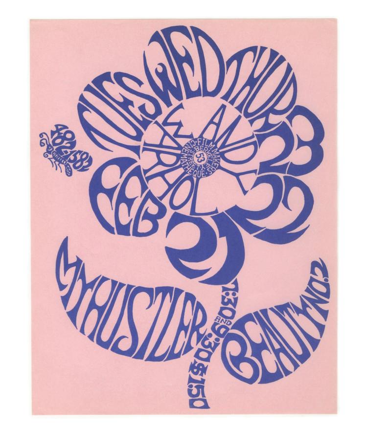 Poster for Andy Warhol films My Hustler and Beauty #2