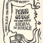 Poster promoting a screening of Storm de Hirsch's Peyote Queen