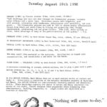 Poster promoting a screening of films by Mark Wilson, Jim Siebert, Anna Presler and more