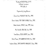 Poster promoting a screening of films by Stephanie Barber, Robert Flowers, Jerome Cook and more