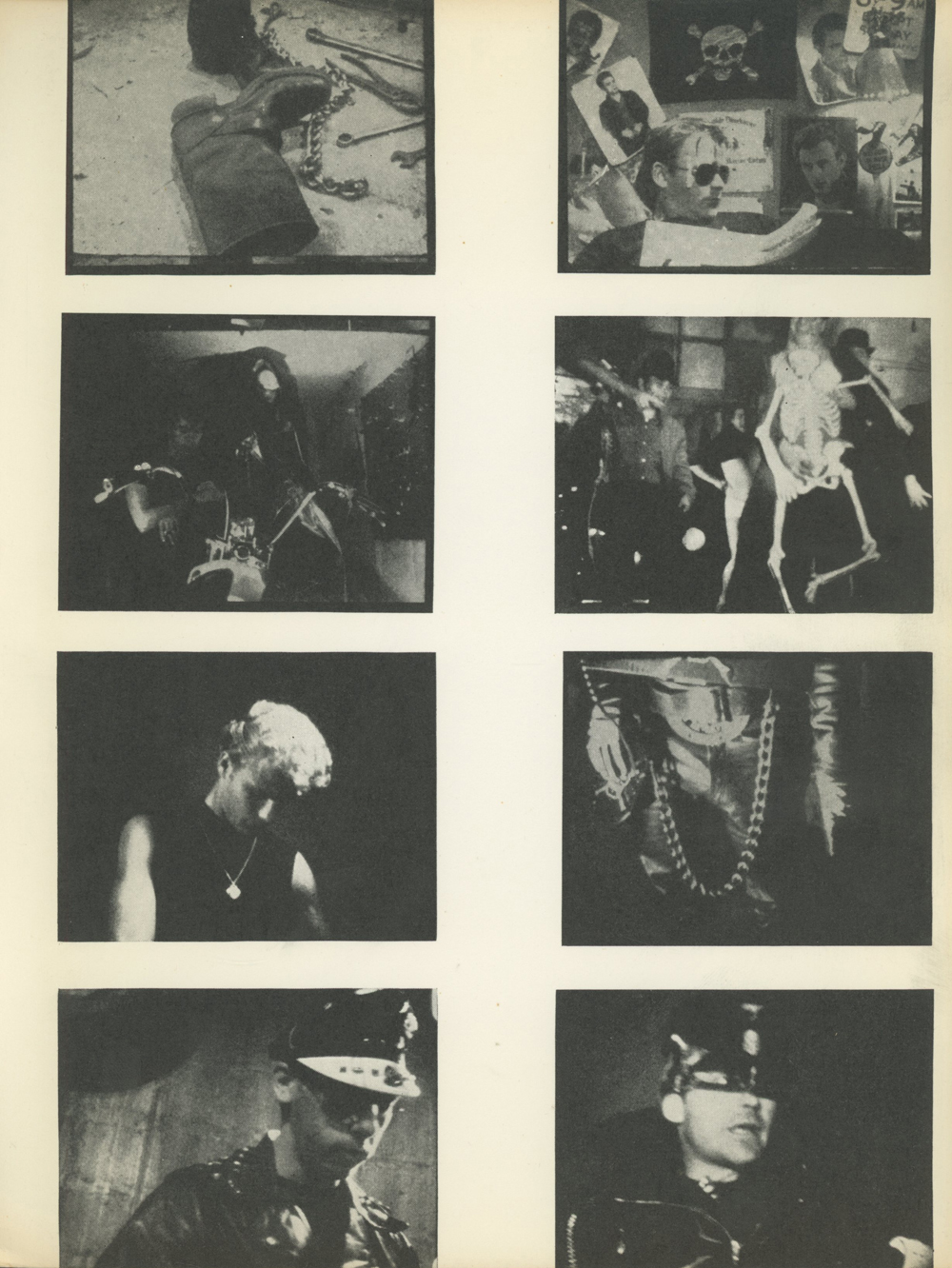 Film stills from Kenneth Anger's Scorpio Rising