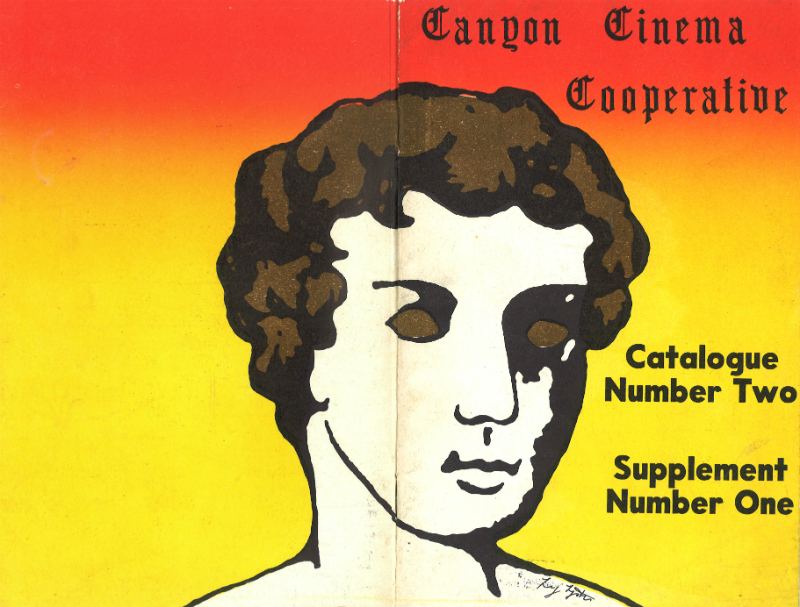 Full cover to Canyon Cinema Cooperative Catalog #2, Supplement No. 1