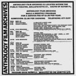 Village Voice Anthology Film Archives Ad: 12.17.70
