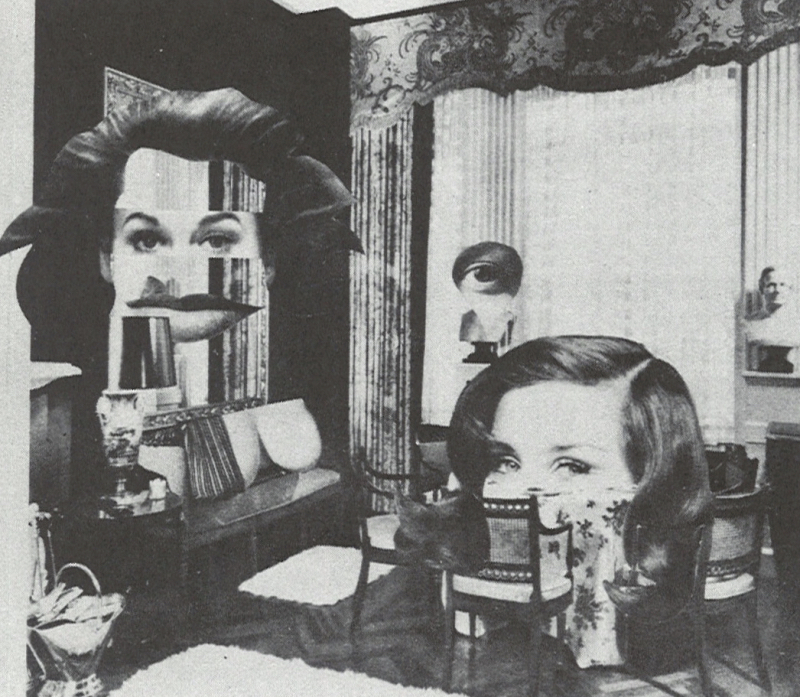 Film still from the collage film Ala Mode by Stan Vanderbeek