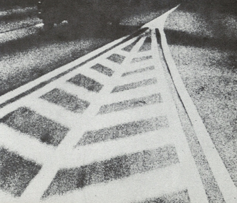 Film still of a road from Highway by Hilary Harris
