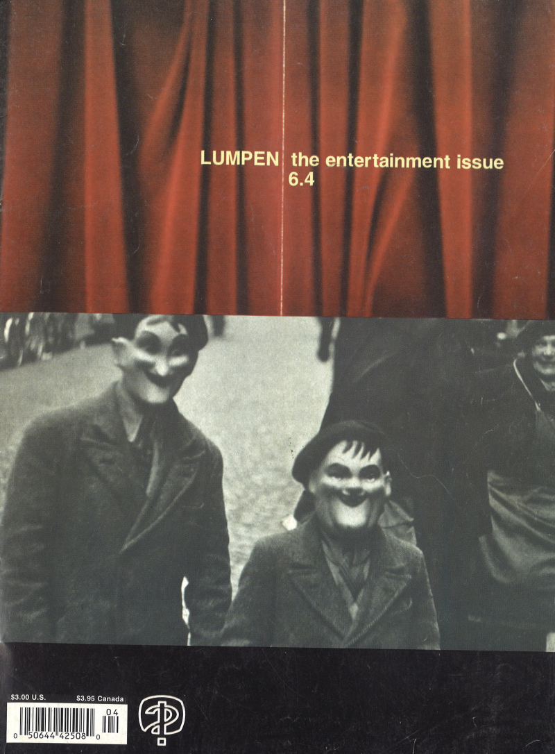Cover to zine Lumpen, vol. 6 no. 4