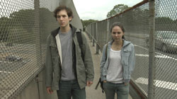All Day Long A teenage couple walk across a bridge