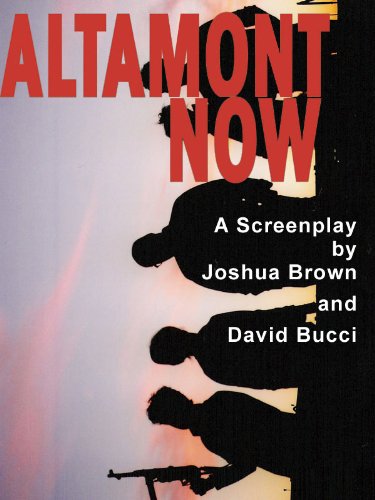 Book cover for the Altamont Now screenplay featuring a group of radicals