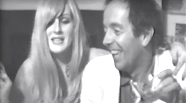 Video still of Candy Darling and Taylor Mead acting in a short film