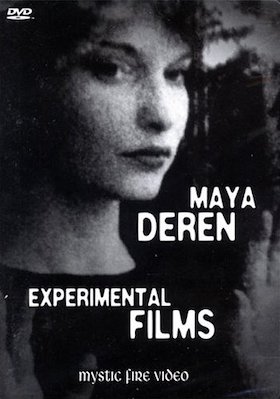 DVD cover featuring a portrait of Maya Deren in her most famous film, Meshes of the Afternoon