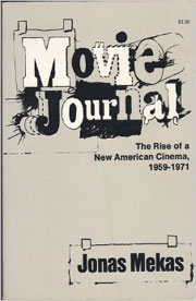Cover to the original edition of Movie Journal by Jonas Mekas