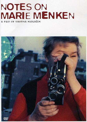 DVD cover featuring Marie Menken filming with a Bolex 16mm camera