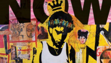 Rock star wearing a crown