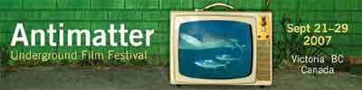 Antimatter Underground Film Festival Antimatter Underground Film Festival logo featuring a picture of an old tv set