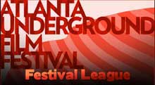 Red logo for the Atlanta Underground Film Journal