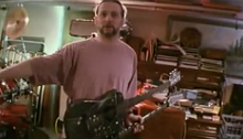 Guitarist practicing