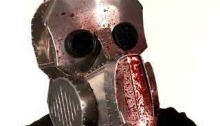 Robot covered in blood