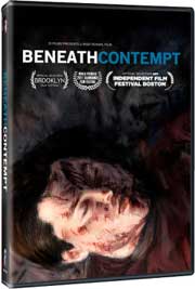 Beneath Contempt DVD cover featuring a dirty teenager lying on the ground