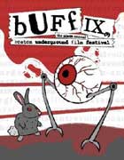 Boston Underground Film Festival Boston Underground Film Festival poster featuring a bunny fighting a giant eyeball
