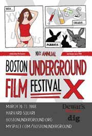 Poster for the Boston Underground Film Festival