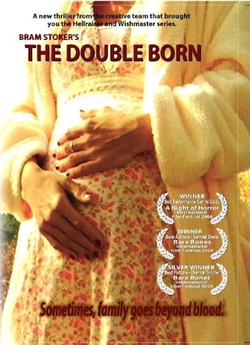 Movie poster featuring a pregnant woman holding her belly