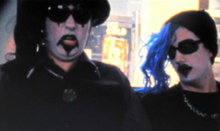 Goths! On The Bus! Two goths ride the bus