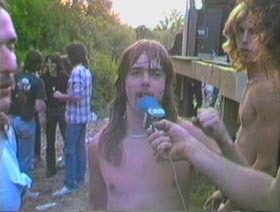 Heavy Metal Picnic Shirtless heavy metal musician at an outdoor concert