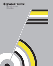 2012 Images Festival program guide cover featuring an abstract design