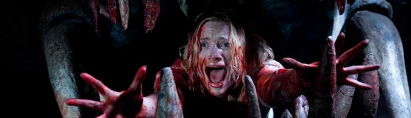 Woman being eaten by a giant monster