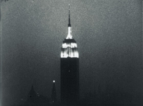 Empire The top of the Empire State Building at night
